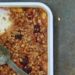 Try these baked oats for a deliciously filling breakfast recipe. The perfect fruity alternative to porridge with blackberry and apples. Photo by Georgia Glynn Smith