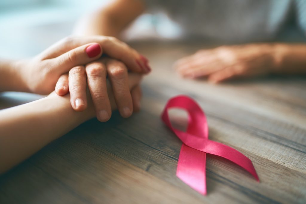 Breast cancer, pink ribbon