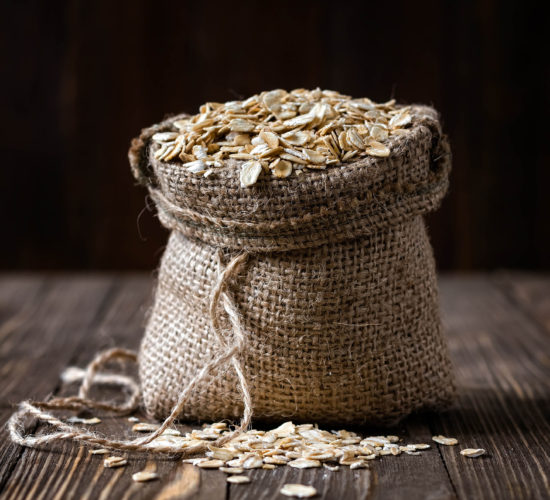 oats in healthy rhubarb recipe