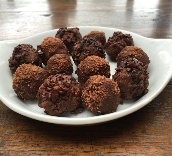 nutty raw chocolate truffles