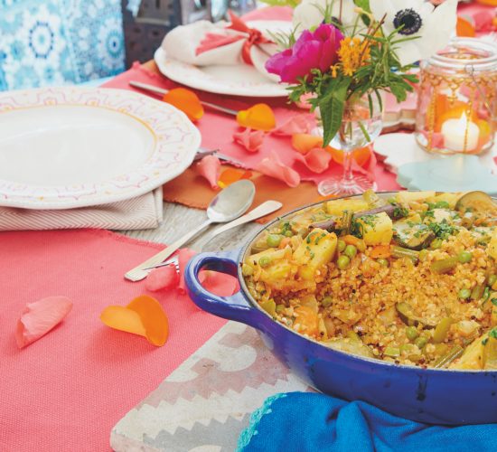 Jareesh: Nourishing vegetable and wheat casserole Arabian feast Liz Earle Wellbeing