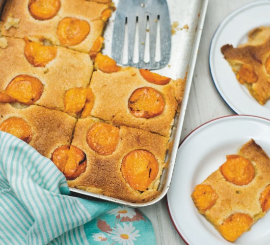 Fragrant baked apricots are one of our favourite autumn fruits, and they perfectly complement aromatic almond frangipane. This is a delicious autumnal dessert recipe! Photo by Georgia Glynn Smith
