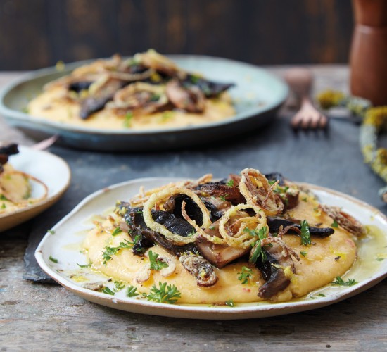 mushrooms and polenta liz earle wellbeing