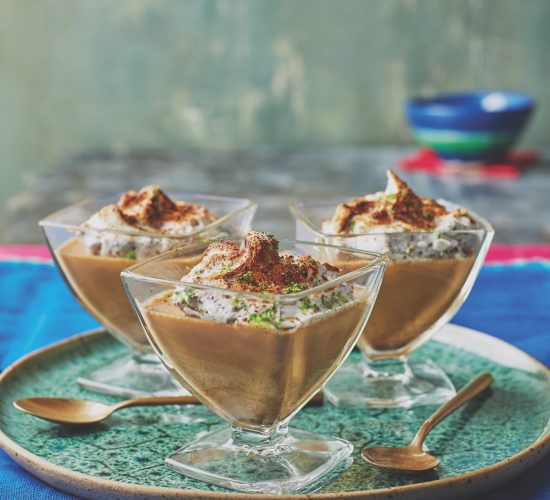 Peruvian Dulce de leche suspiro chocolate pudding