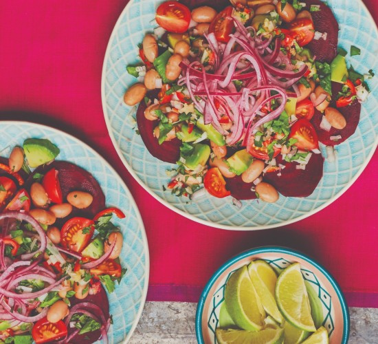 Peruvian borlotti bean and avocado salad recipe