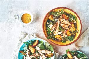 Chicken and peach salad recipe