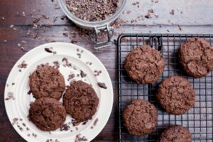 Low sugar chocolate cookies