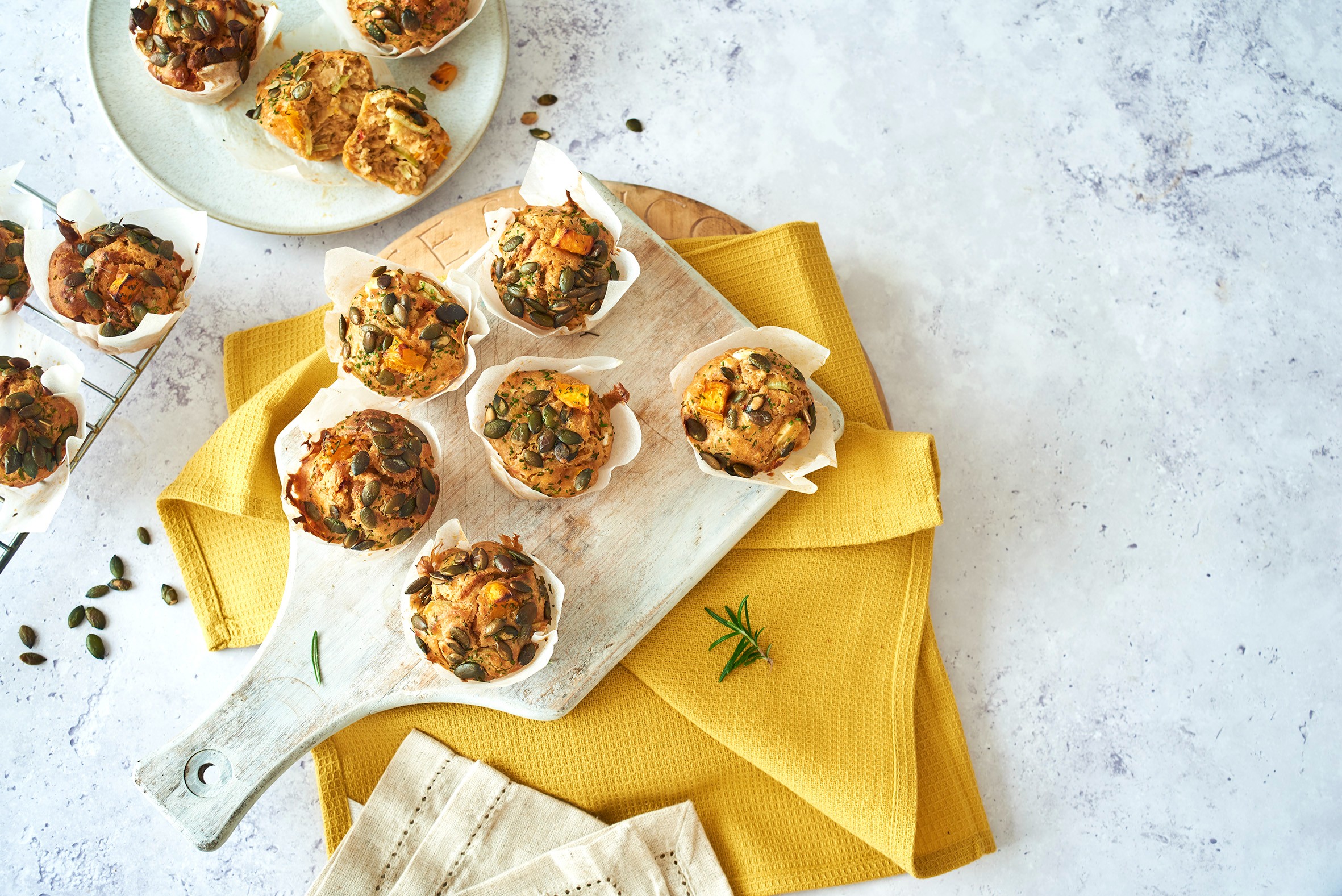 Feta and kale savoury muffin recipe