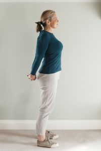 Shoulder stretch from Liz's simple stretch routine