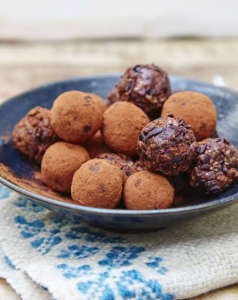 Raw nutty chocolate truffles from Liz Earle Wellbeing