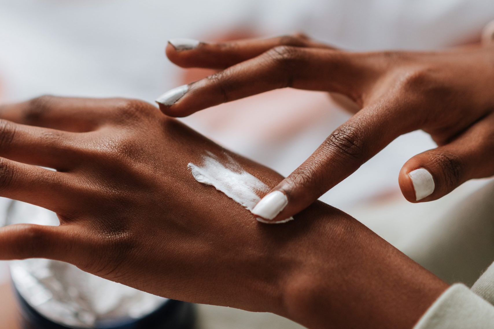 Simple at-home manicure for dry hands