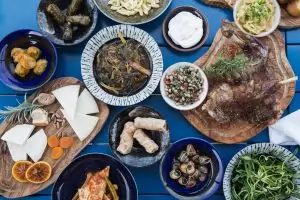 Cretan Feast Menu at Blue Palace