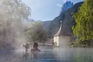 Dolomites, thermal pool