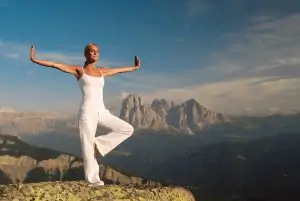 Dolomites, yoga in the mountains